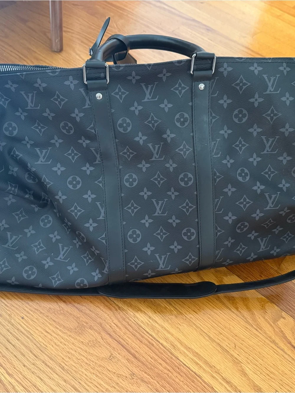 Louis Vuitton Monogram Eclipse Duffel Bag in Black